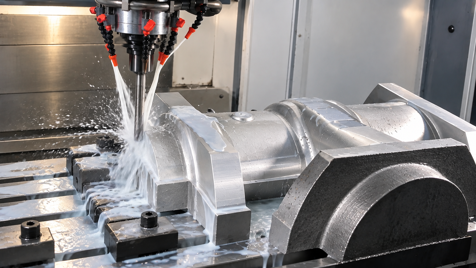 VMC machining operation for investment casting die manufacturing.